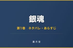 銀魂 第1巻から第23巻 ネタバレ あらすじ